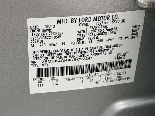 2013 Ford Edge 4dr Sport AWD - 23046461 - 23