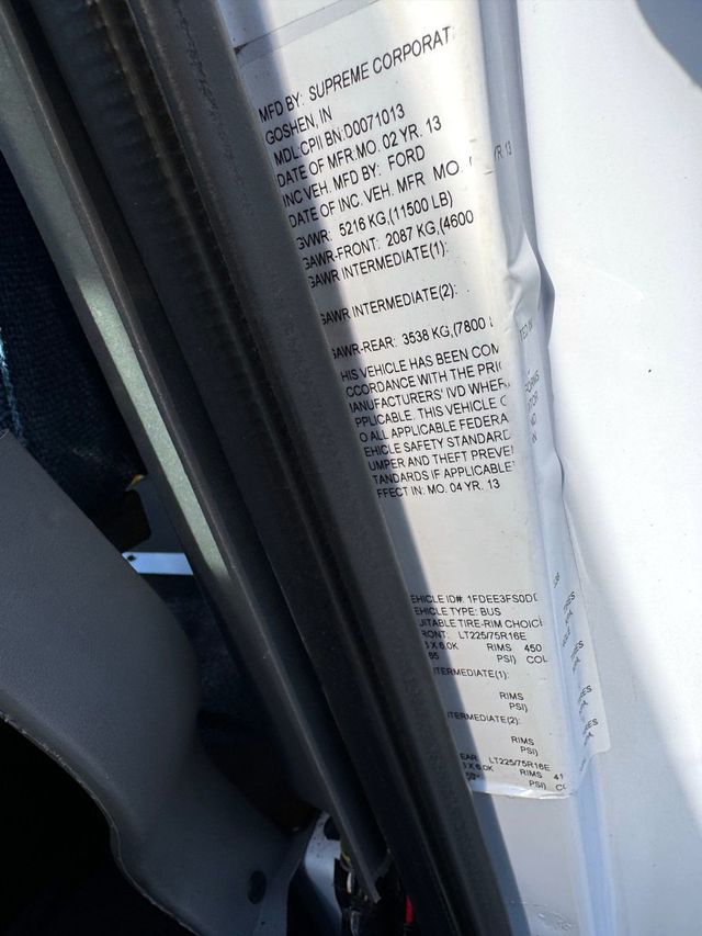 2013 Ford E-350 Cutaway Non-CDL Wheelchair Shuttle Bus For Adults Seniors Church & Medical Transportation - 22922061 - 47