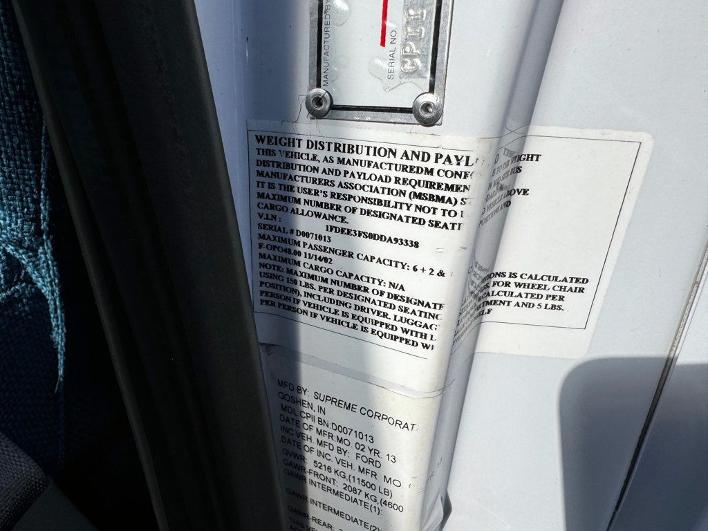 2013 Ford E-350 Non-CDL Wheelchair Shuttle Bus For Adults Seniors Church & Medical Transportation - 22922061 - 46