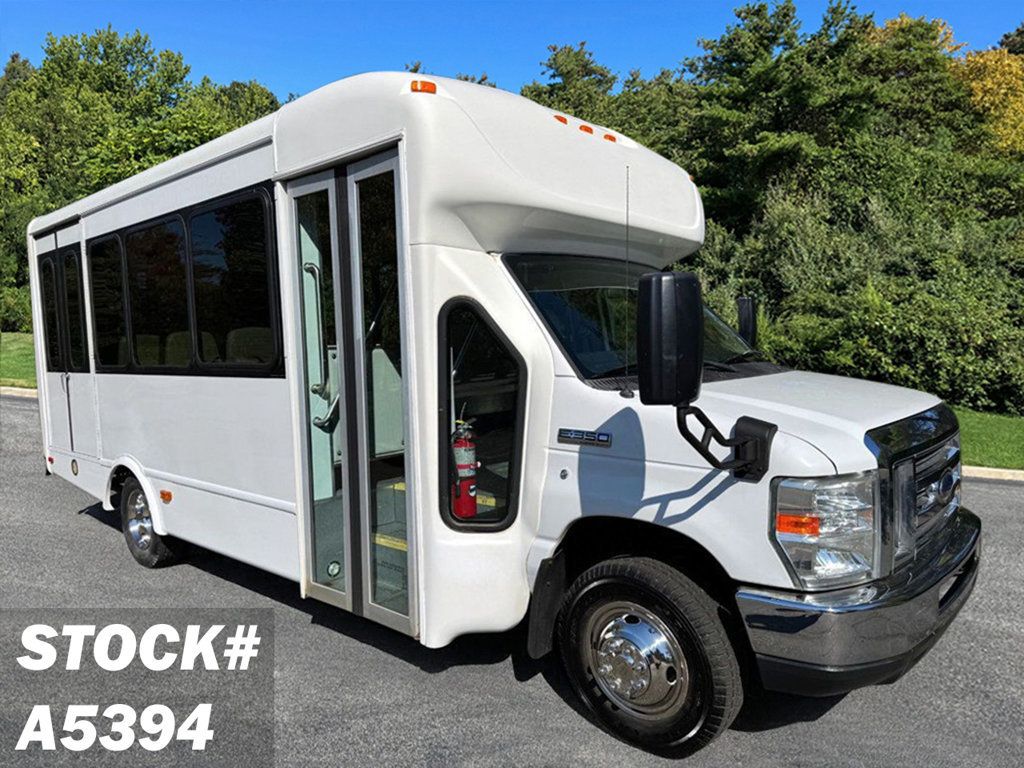 2013 Ford E-350 Non-CDL Wheelchair Shuttle Bus For Tours Charters Churches & Handicap Transportation - 22914041 - 0
