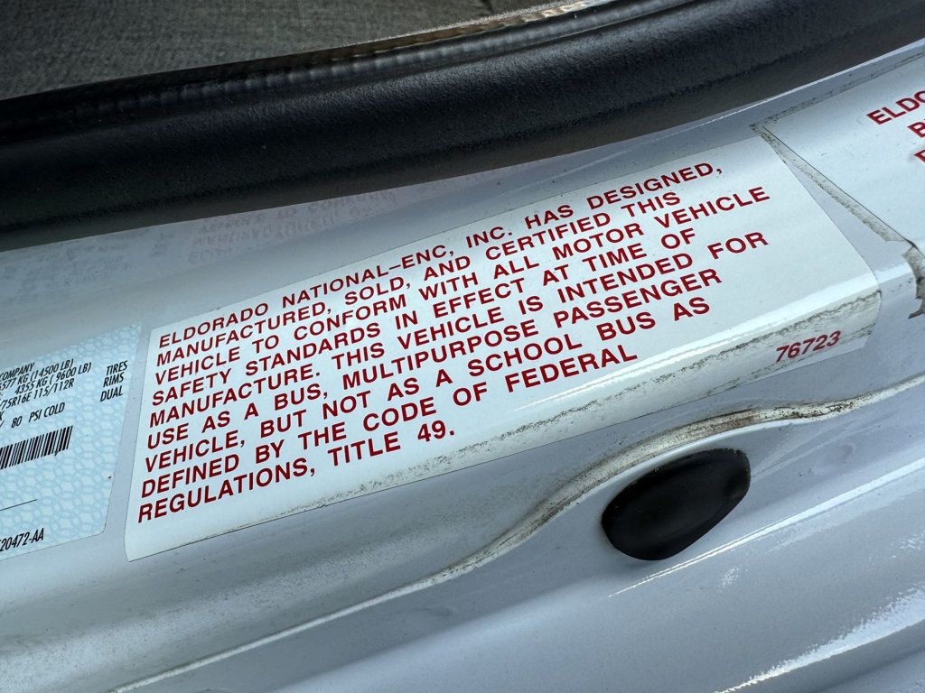 2013 Ford E-450 Cutaway Non-CDL Wheelchair Shuttle Bus For Church Senior Tour Charter & Adult Mobility - 22925898 - 45