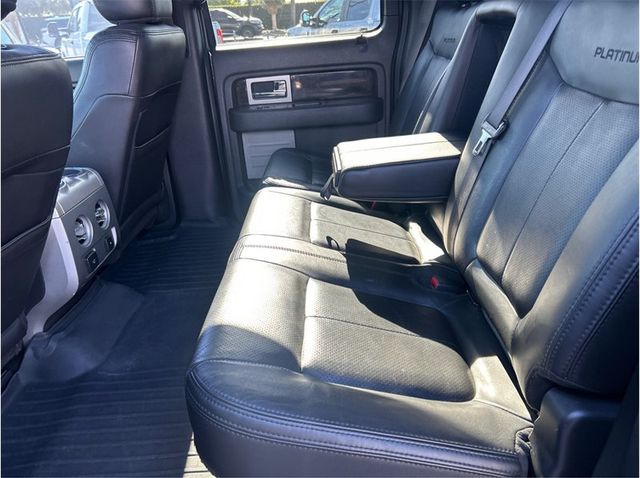 2013 Ford F150 SuperCrew Cab PLATINUM 4X4 ECOBOOST SUN ROOF BACK UP CAM CLEAN - 23068821 - 22
