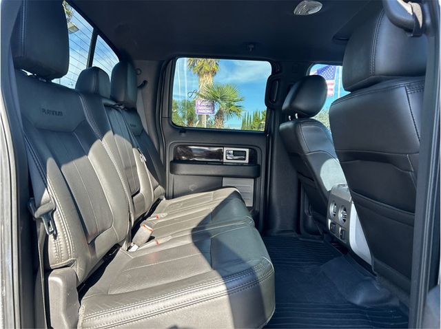 2013 Ford F150 SuperCrew Cab PLATINUM 4X4 ECOBOOST SUN ROOF BACK UP CAM CLEAN - 23068821 - 26