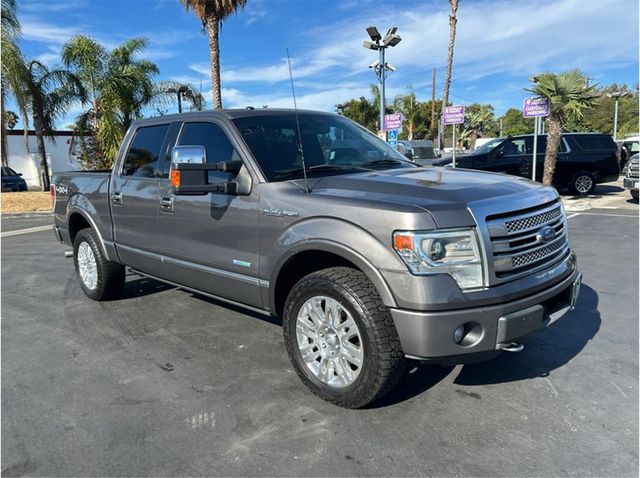 2013 Ford F150 SuperCrew Cab PLATINUM 4X4 ECOBOOST SUN ROOF BACK UP CAM CLEAN - 23068821 - 2