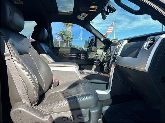 2013 Ford F150 SuperCrew Cab PLATINUM 4X4 ECOBOOST SUN ROOF BACK UP CAM CLEAN - 23068821 - 30
