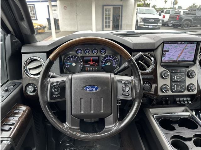 2013 Ford F450 Super Duty Crew Cab PLATINUM DUALLY 4X4 DIESEL BACK UP CAM NAV 1OWNER - 22515752 - 16