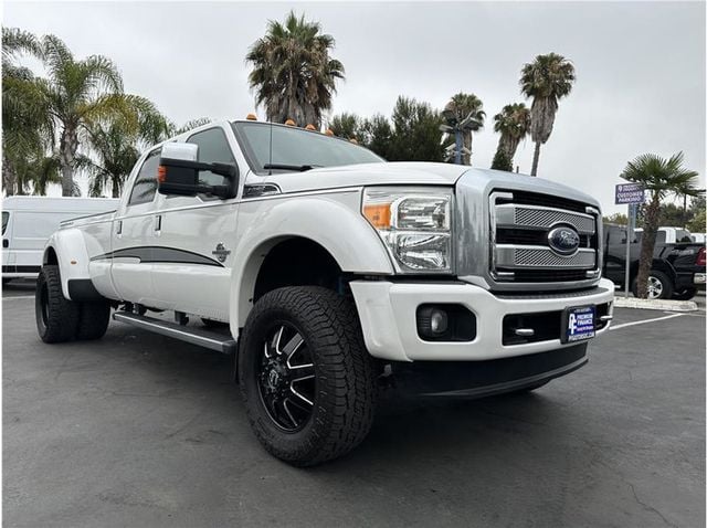 2013 Ford F450 Super Duty Crew Cab PLATINUM DUALLY 4X4 DIESEL BACK UP CAM NAV 1OWNER - 22515752 - 2