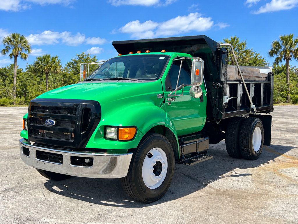 2013 Ford F650 w/ 10ft Dump Truck Steel Trash Dump Body - 23033719 - 12