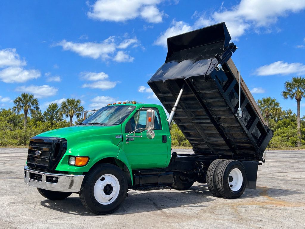 2013 Ford F650 w/ 10ft Dump Truck Steel Trash Dump Body - 23033719 - 1