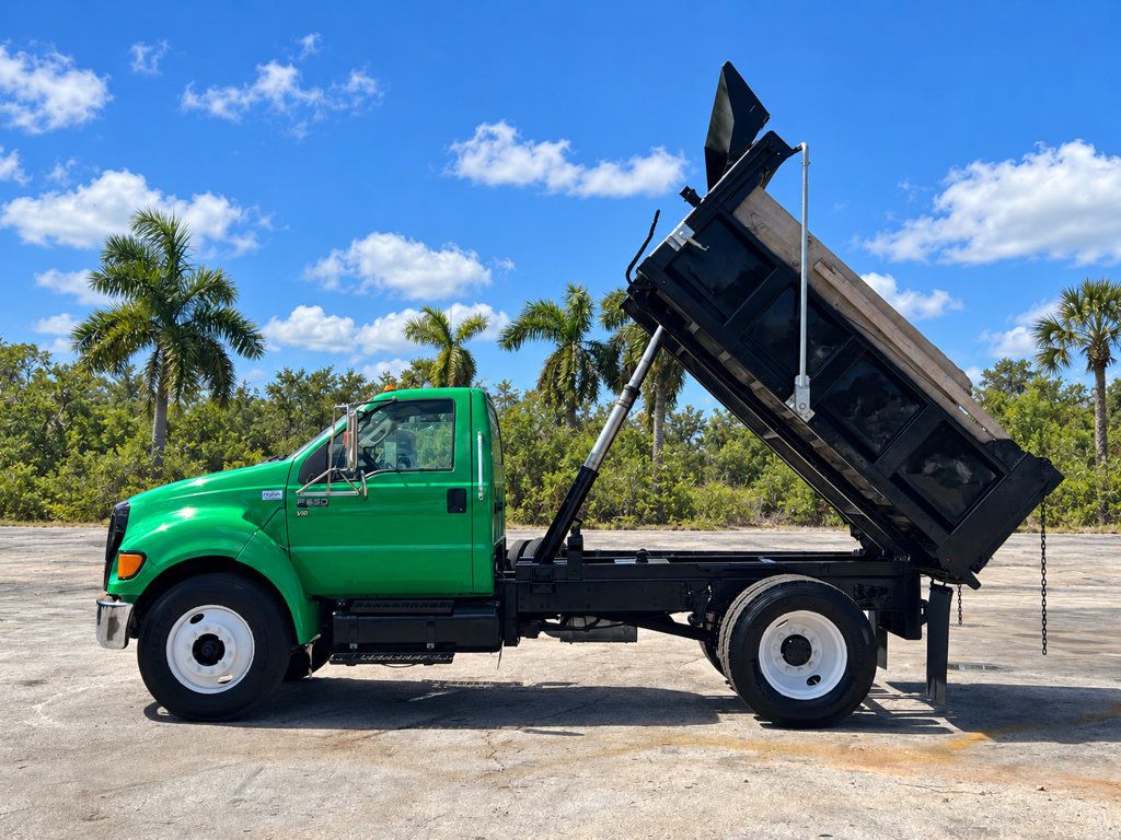 2013 Ford F650 w/ 10ft Dump Truck Steel Trash Dump Body - 23033719 - 2