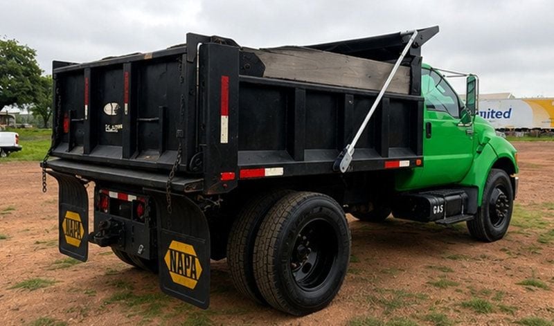 2013 Ford F650 w/ 10ft Dump Truck Steel Trash Dump Body - 23033719 - 2