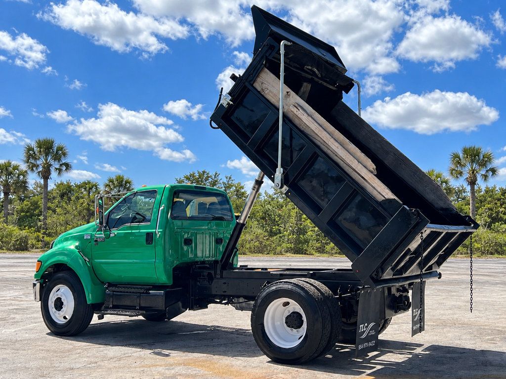 2013 Ford F650 w/ 10ft Dump Truck Steel Trash Dump Body - 23033719 - 3