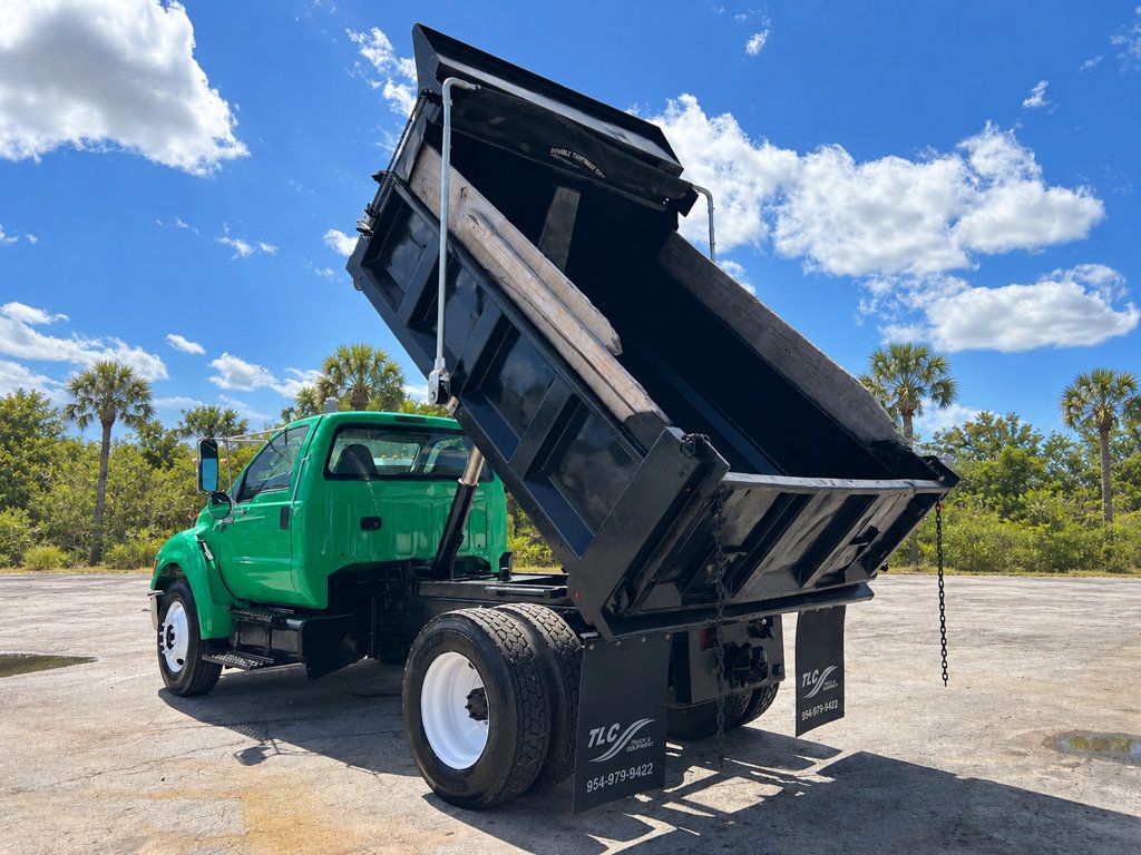 2013 Ford F650 w/ 10ft Dump Truck Steel Trash Dump Body - 23033719 - 4
