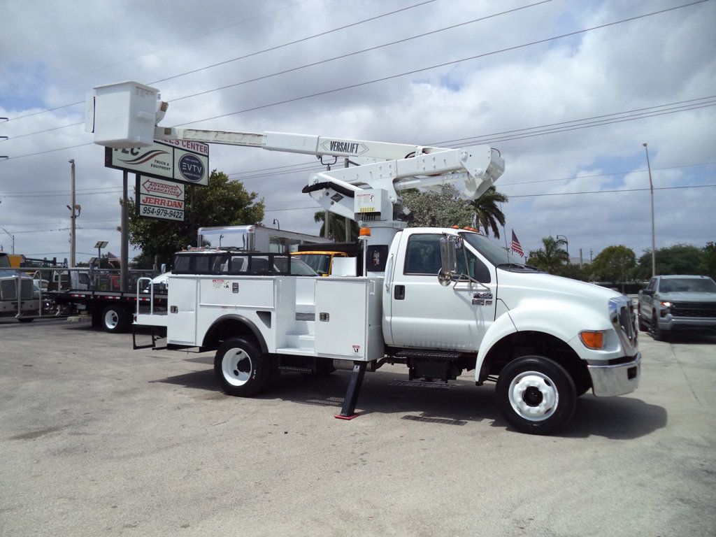 2013 Ford F650 Gas 40ft Versalift Articulated Telescopic Boom Bucket Truck - 22828971 - 1