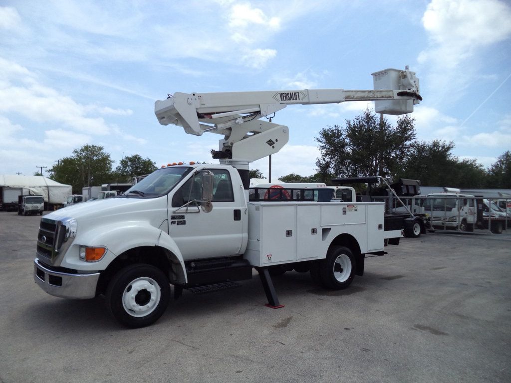 2013 Ford F650 Gas 40ft Versalift Articulated Telescopic Boom Bucket Truck - 22828971 - 19
