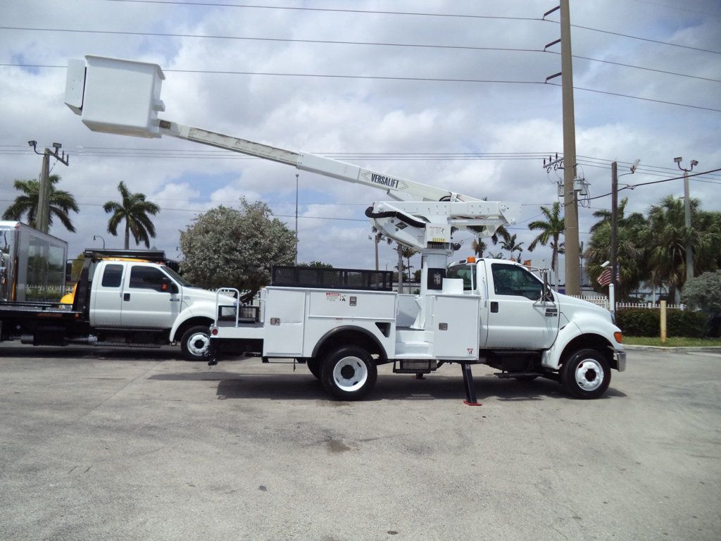 2013 Ford F650 Gas 40ft Versalift Articulated Telescopic Boom Bucket Truck - 22828971 - 24