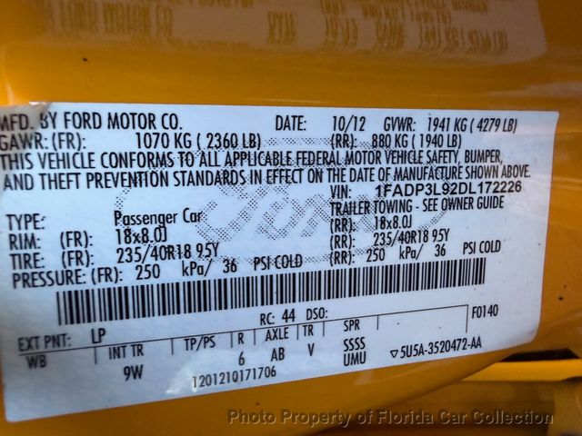 2013 Ford Focus ST Hatchback Recaro Sunroof Manual - 22976716 - 20