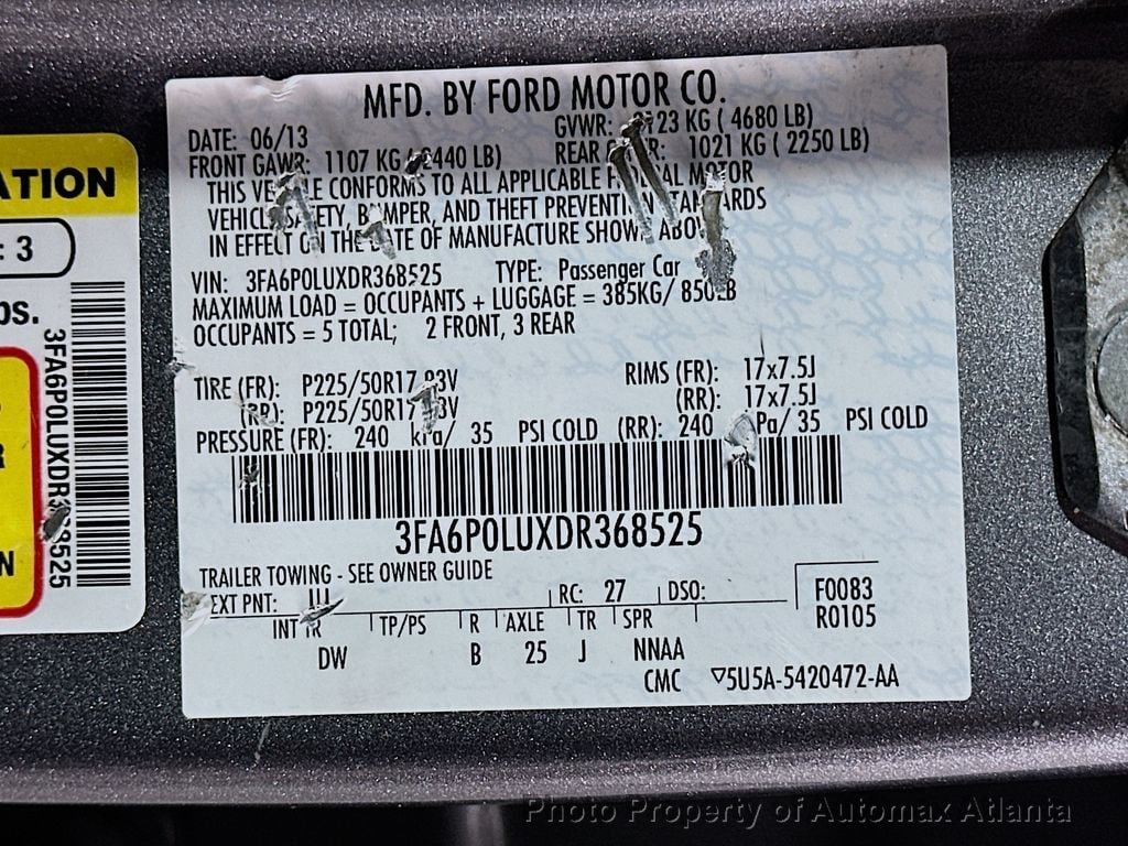 2013 Ford Fusion Hybrid SE Hybrid - 22541677 - 33