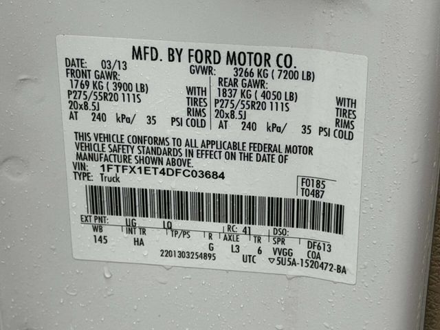 2013 Ford F-150 4WD SuperCab 145" Lariat - 22977662 - 16