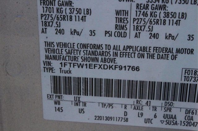 2013 Ford F-150 XLT 4x4 4dr SuperCrew Styleside 6.5 ft. SB - 23006764 - 8