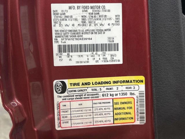 2013 Ford F-150 XLT 4x4 4dr SuperCrew Styleside 6.5 ft. SB - 22957507 - 36