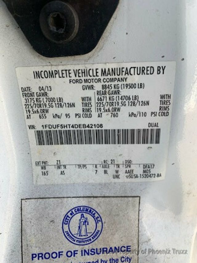 2013 Ford F-550 Super Duty XLT 2dr 4wd Regular Cab LB Chassis  - 21582615 - 10