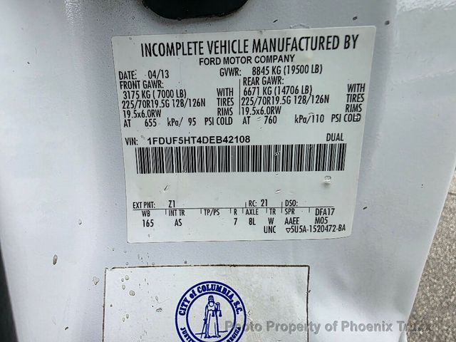 2013 Ford F-550 Super Duty XLT 2dr 4wd Regular Cab LB Chassis  - 21582615 - 18