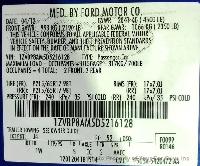 2013 Ford Mustang 2dr Coupe V6 - 23003613 - 21