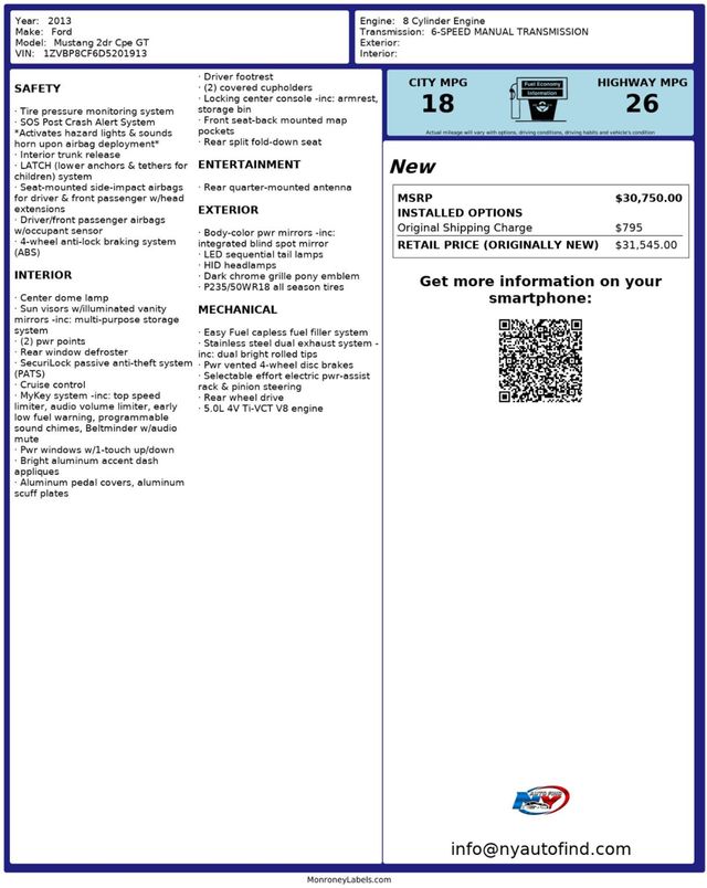 2013 Ford Mustang GT, 6-SPD MANUAL, NAVIGATION, SVE WHEELS, BREMBO BRAKES, LEATHER - 22970697 - 23