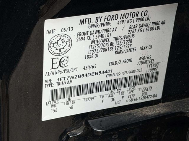 2013 Ford Super Duty F-250 SRW Lariat 4x4 4dr Crew Cab 6.8 ft. SB Pickup - 23003231 - 16