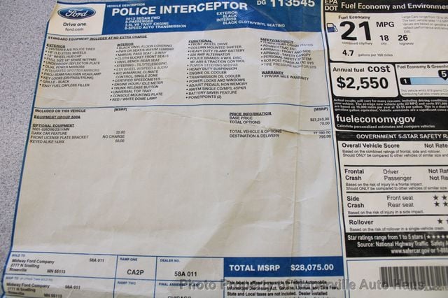 2013 FORD TAURUS POLICE INTERCEPTOR - 22752263 - 46