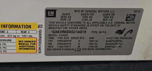 2013 GMC Acadia AWD 4dr SLT w/SLT-1 - 23000610 - 10