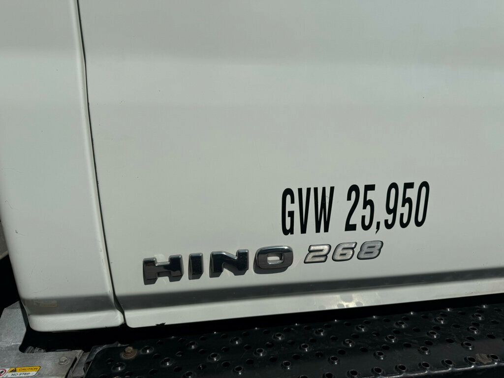 2013 HINO 268 25 FOOT BOX WITH LIFTGATE FINANCING AND SHIPPING AVAILABLE - 22792078 - 34