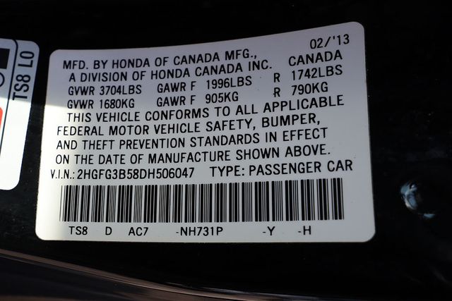 2013 HONDA Civic Coupe 2dr Automatic LX - 22961701 - 26