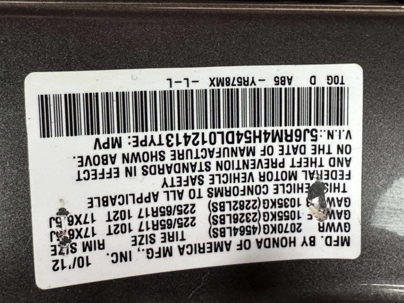 2013 Honda CR-V AWD 5dr EX - 22984905 - 22