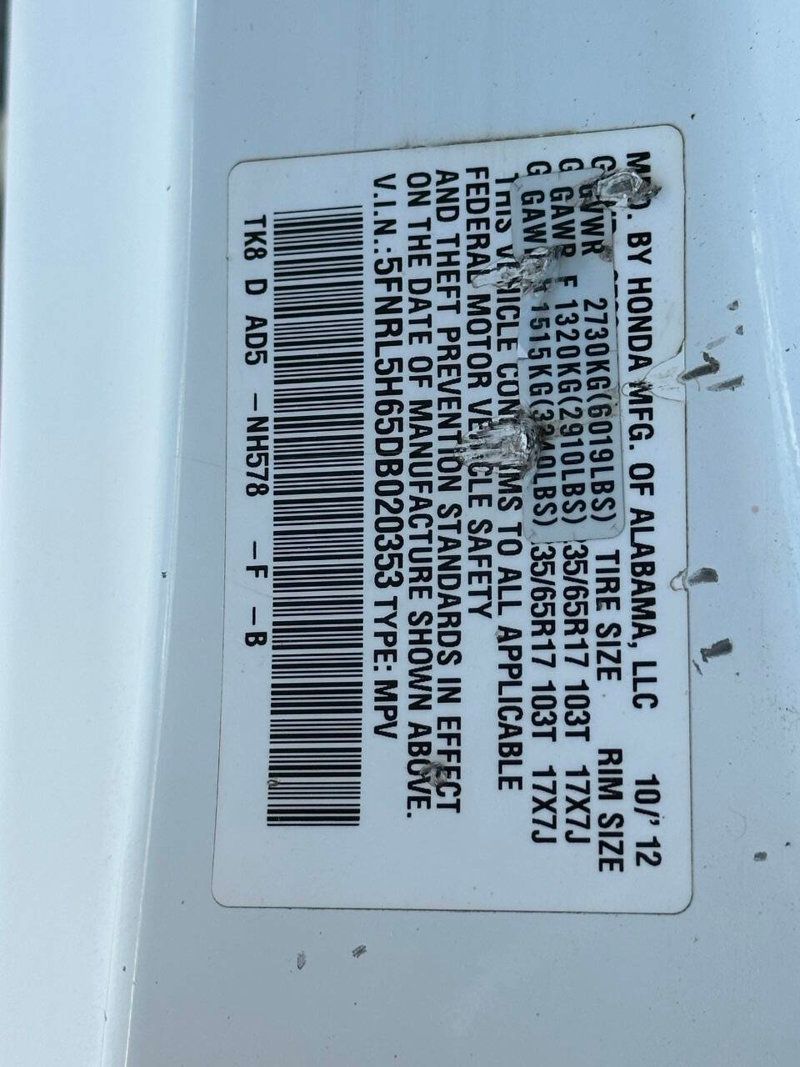 2013 Honda Odyssey 5dr EX-L - 22918915 - 17