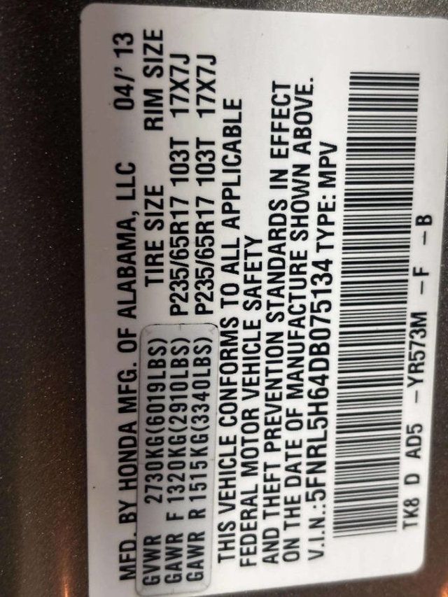 2013 Honda Odyssey 5dr EX-L w/Navi - 23024661 - 32