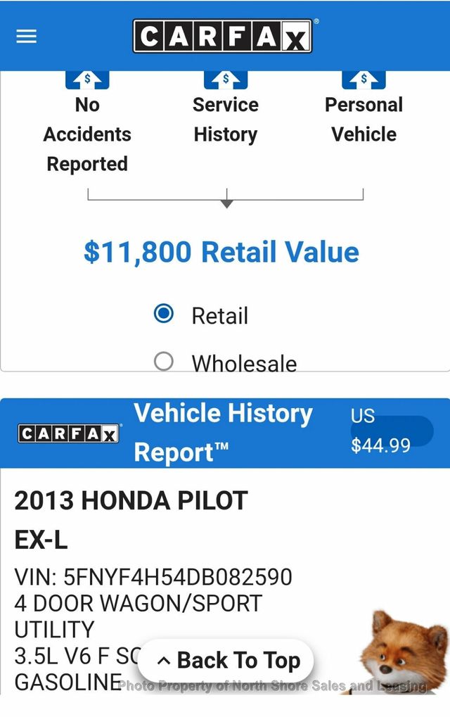 2013 Honda Pilot 4WD 4dr EX-L - 22575194 - 10