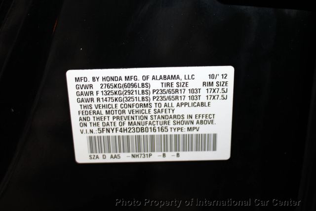 2013 Honda Pilot 4WD 4dr LX - 22946355 - 30