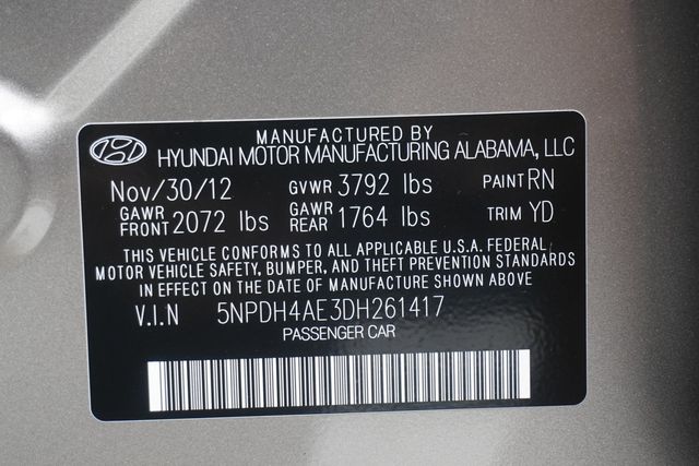 2013 Hyundai Elantra 4dr Sedan Automatic GLS - 23030062 - 27
