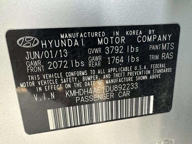 2013 Hyundai Elantra 4dr Sedan Automatic GLS - 22968389 - 34