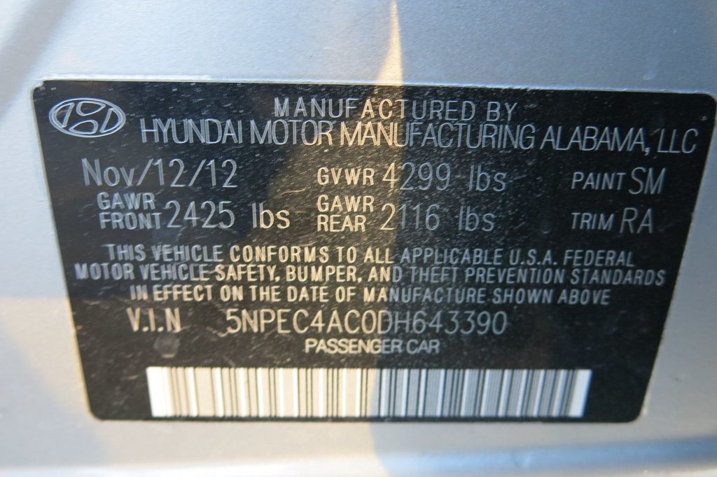 2013 Hyundai Sonata 4dr Sedan 2.4L Automatic Limited - 22992640 - 37