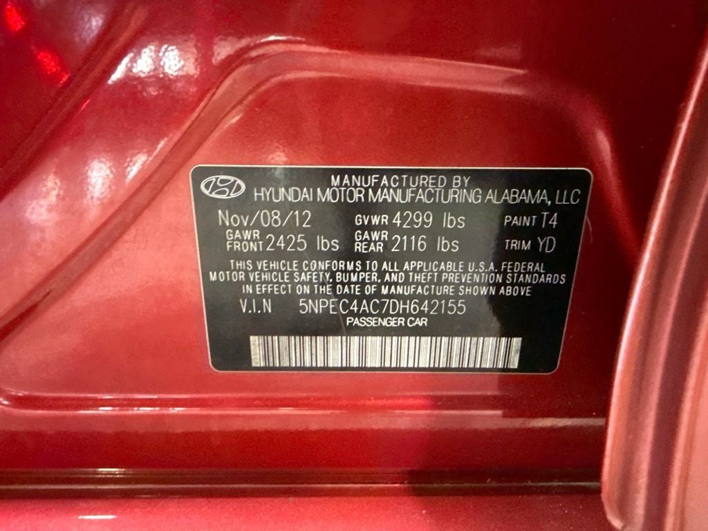 2013 Hyundai Sonata 4dr Sedan 2.4L Automatic Limited - 23012017 - 33