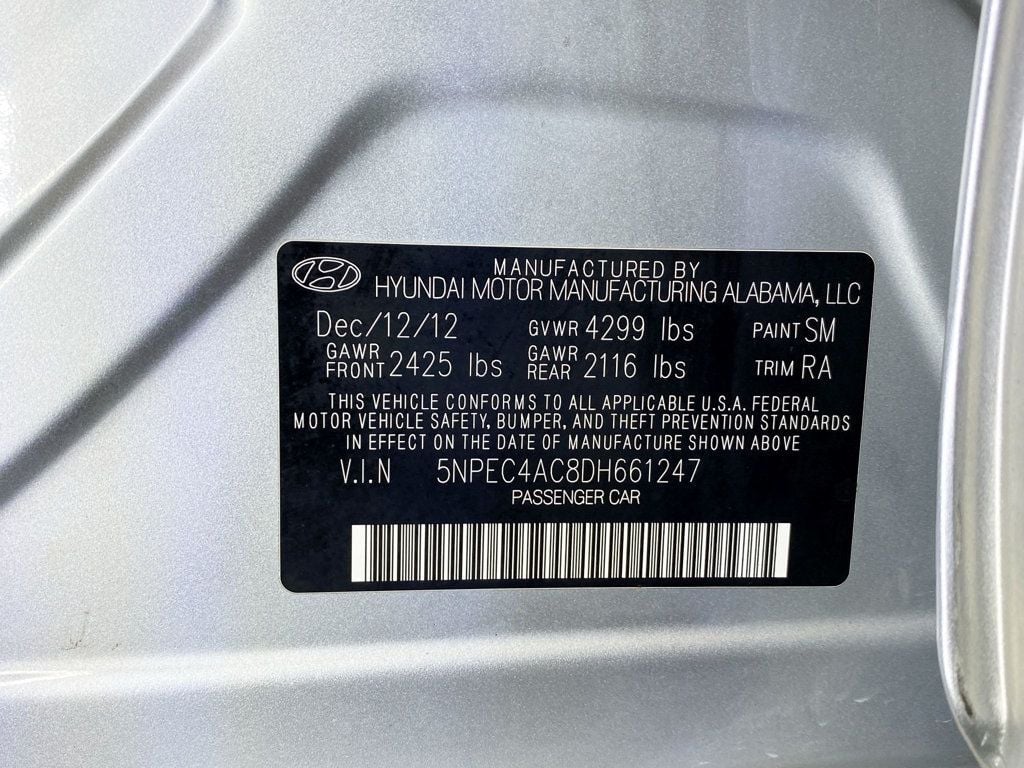 2013 Hyundai Sonata 4dr Sedan 2.4L Automatic SE - 22933334 - 51