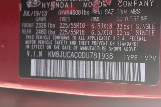 2013 Hyundai Tucson AWD 4dr Automatic Limited - 23000012 - 8