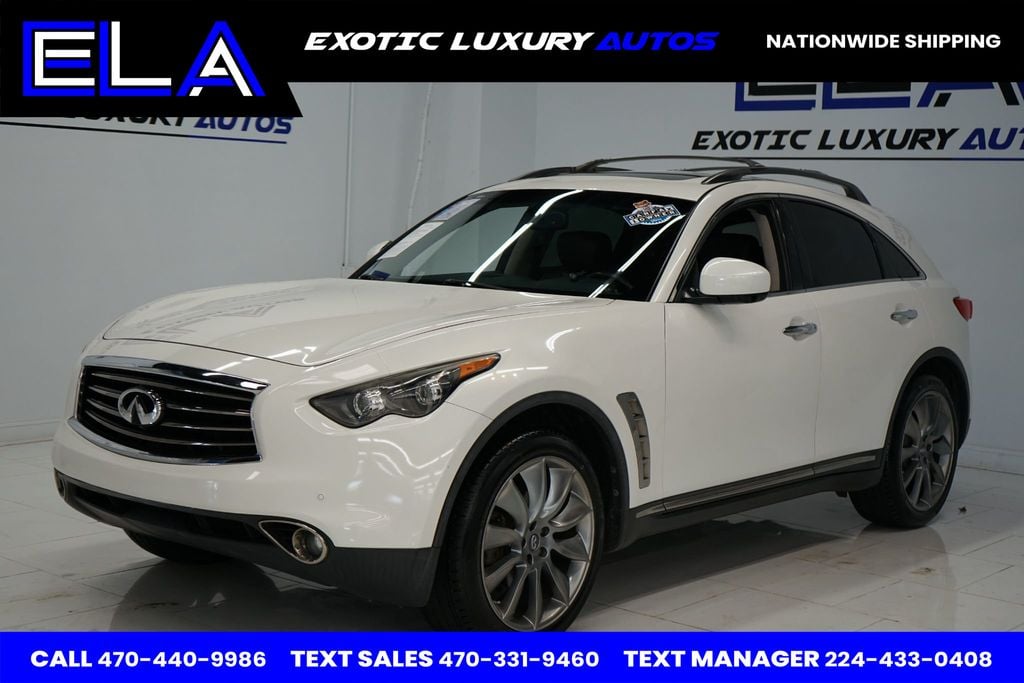 2013 INFINITI FX37 LIMITED EDITION ONE OWNER INT PACK! ALL WHEEL DRIVE!  NAVIGATION - 22594786 - 0