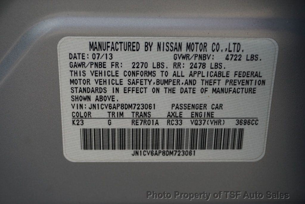 2013 INFINITI G37 Sedan 4dr Journey RWD - 23018444 - 31