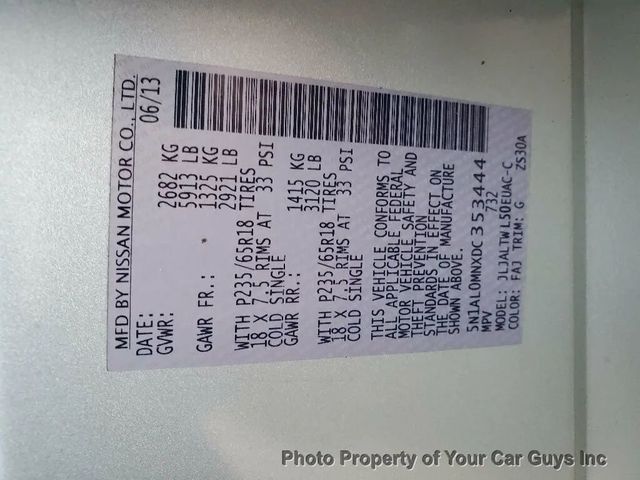 2013 INFINITI JX35 FWD 4dr - 22991226 - 19