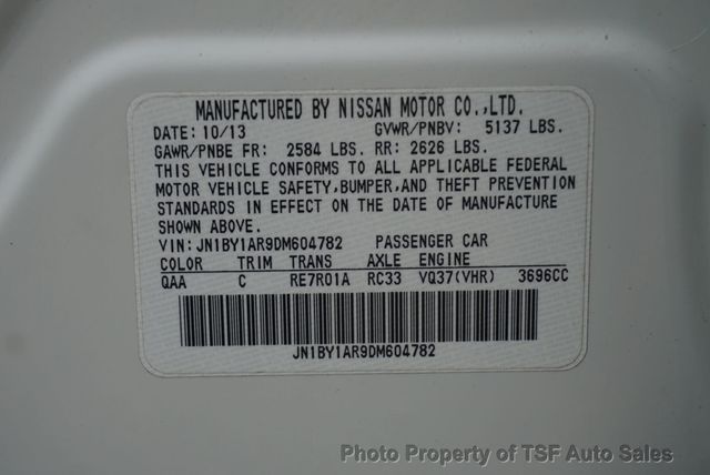 2013 INFINITI M37 4dr Sedan AWD NAVIGATION REAR CAMERA HOT&COOL SEATS SUNROOF  - 23086165 - 27
