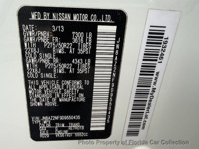 2013 INFINITI QX56 Deluxe Touring Theater Package - 23031841 - 97